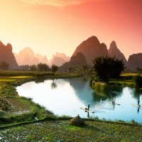 Great Atmosphere, Li River, China, beautiful river for painters and poets